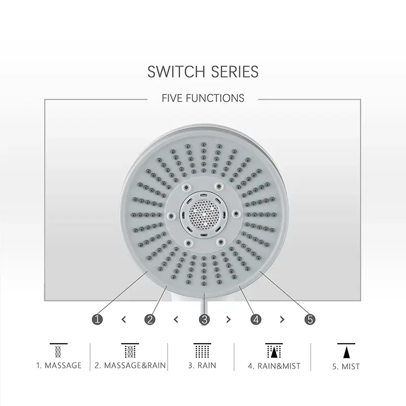 High Pressure Filter Detachable Shower Head
