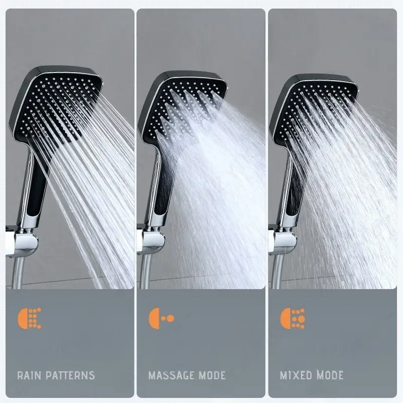 Soffione doccia autopulente con ugelli in silicone anti-intasamento
